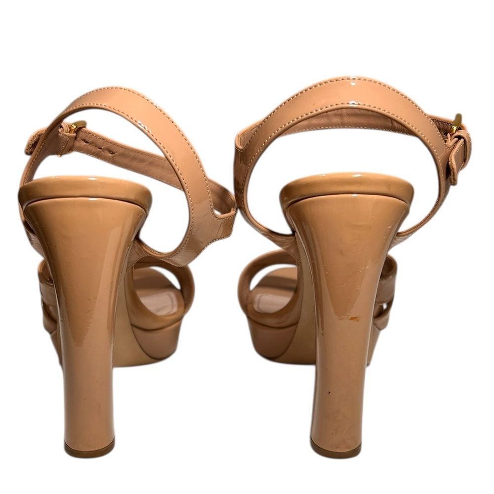 Miu Miu Vernice Block Heel Platform Sandals Size … - image 4